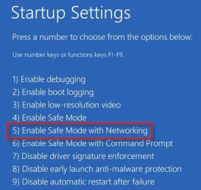 Enable Safe modes with networking
