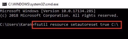 reset your FSRM Services using command prompt