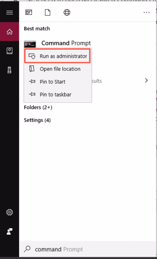 Run SFC to Fix Windows Update Error 0x80080008