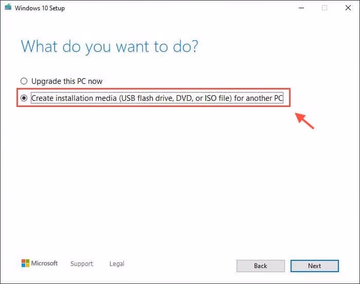 Create installation media