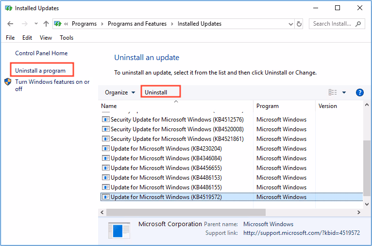 Reinstall lastest updates to fix Windows Update Error 8024402F