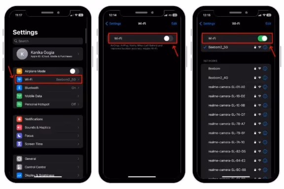 Toggle Wi Fi In Iphone Settings