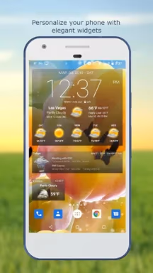 Weather & Clock Widget