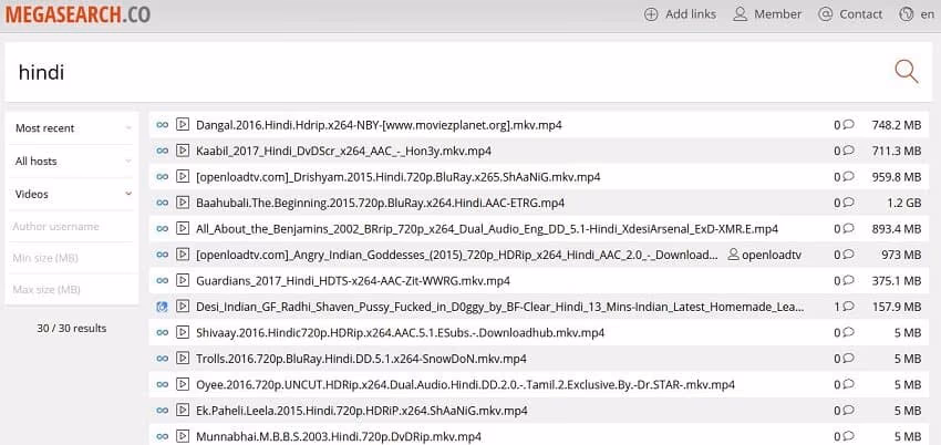 MegaSearch HD MKV Movies