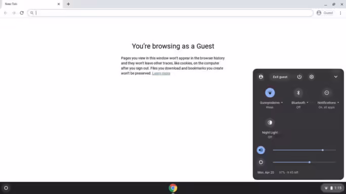 Use Guest Mode On Chromebook