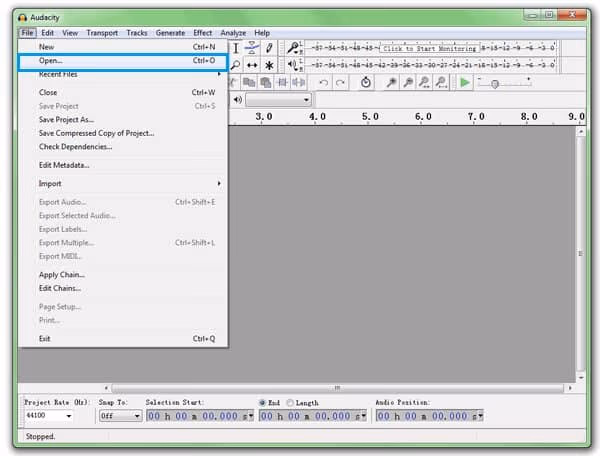 audacity import mp3
