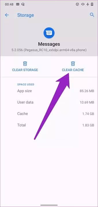 Clear Cache on Android