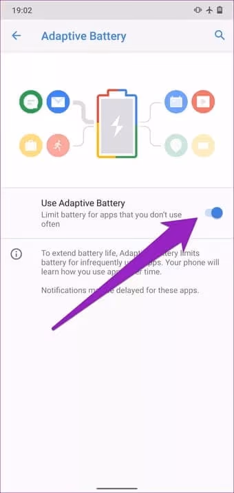 Disable Use Adaptive Battery