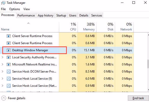 Desktop Window Manager High CPU