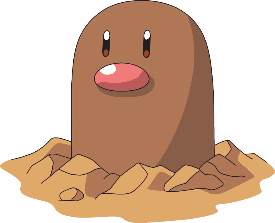 Easy Pokémon to Draw for Beginners - Diglett