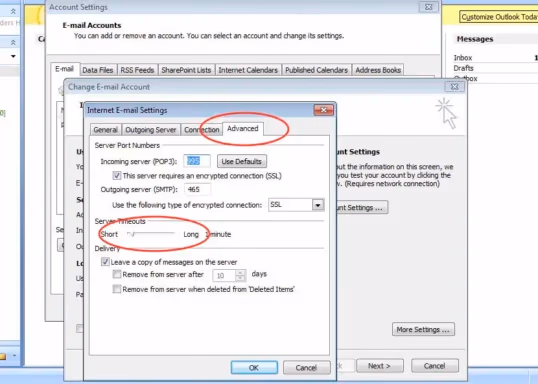 Adjust Server Timeout Settings