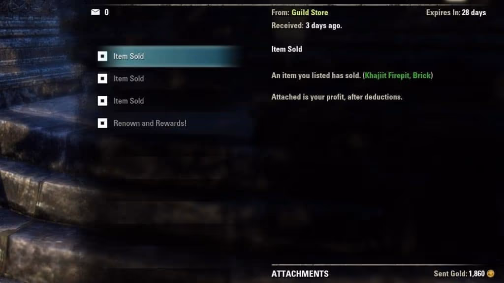 ESO gold farming - Making Living by Flipping Goods
