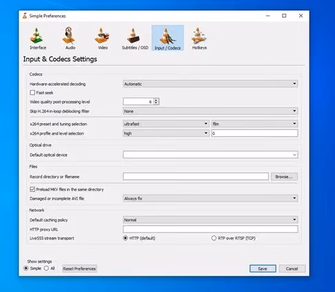 Fix FLV using VLC Media Player 