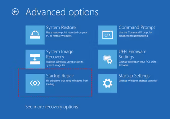 Use Startup Repair