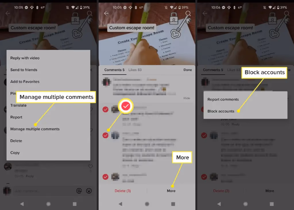 Hot To Block Tiktok User Via Comments