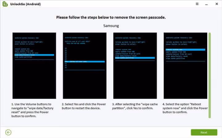 unlockgo for android reboot system