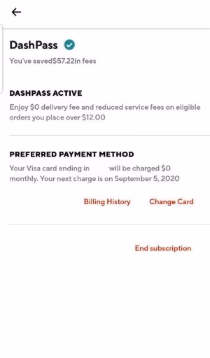 End Subscription Option