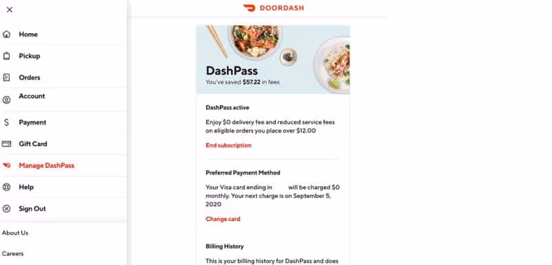 End Subscription Option