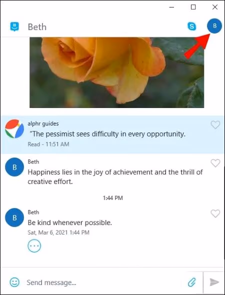 tap their profile picture