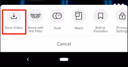 Save Video from Tiktok