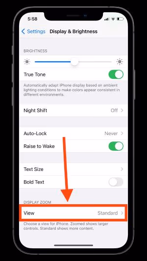 how to make keyboard bigger on iPhone with Display Zoom