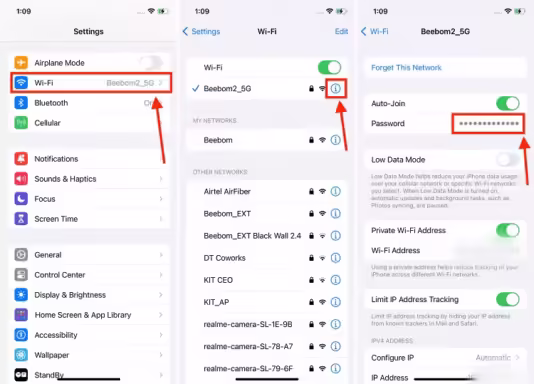 Viewing Wi Fi Passwords