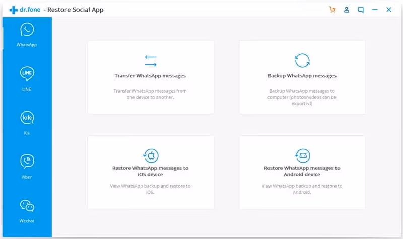 dr.fone WhatsApp Transfer