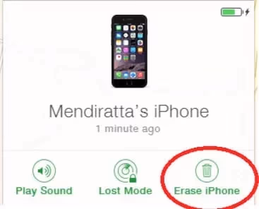 Erase iPhone 11