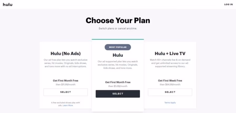 Hulu Plan
