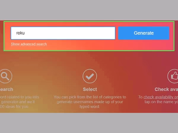 generate instagram name using IUG
