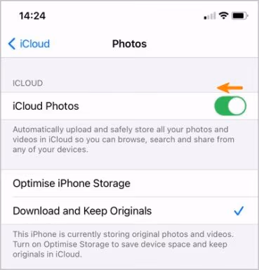 Turn Off iCloud Photos