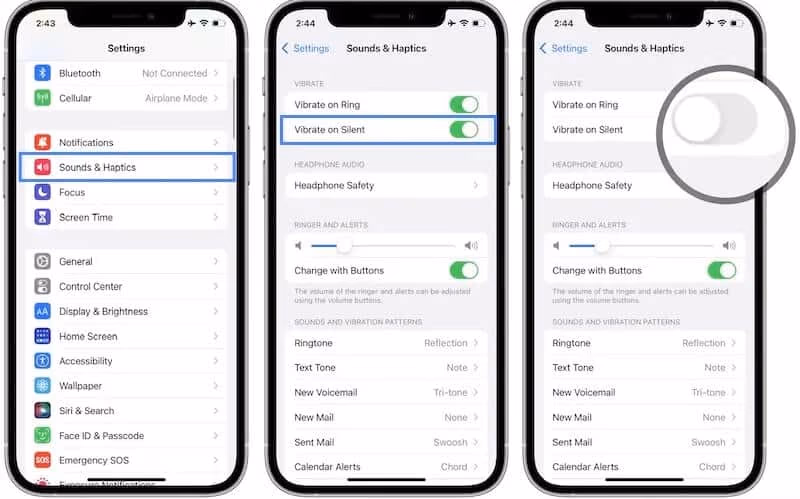 Switch Off the Vibrant on Silent