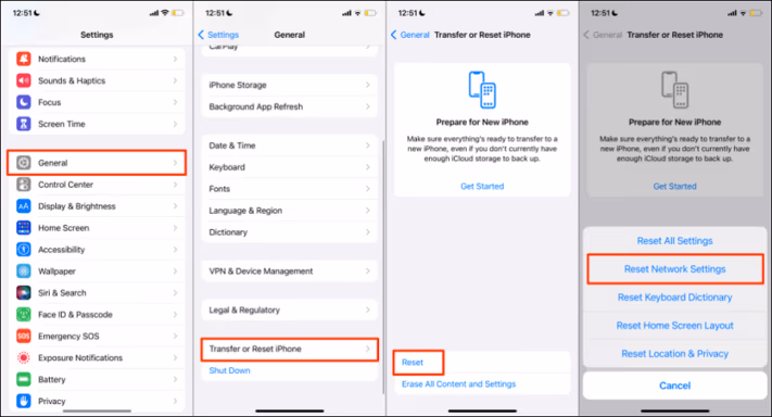 Reset Network Settings