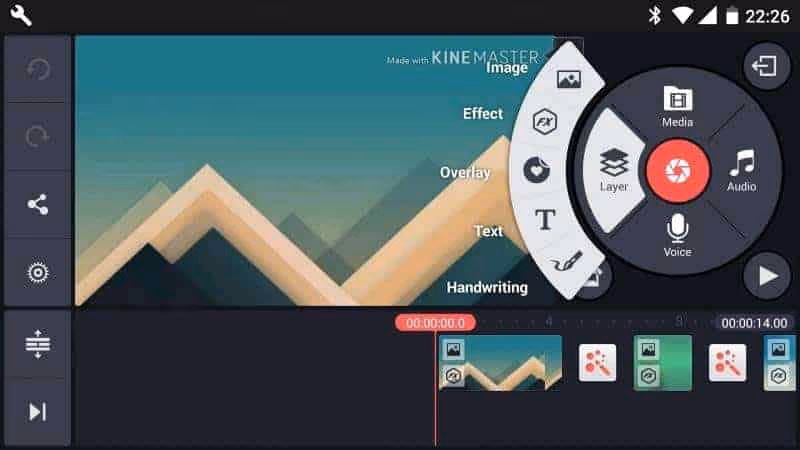 Kinemaster Review - Main Interface of the App 