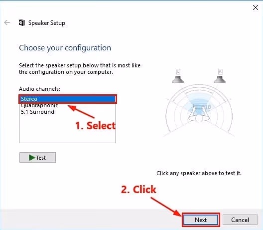 Modify the sound settings of the Windows system