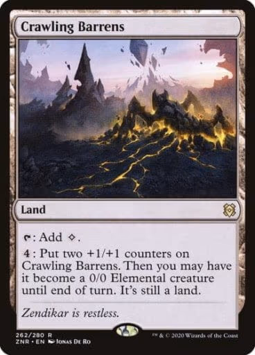 Best Land Card in MTG - Crawling Barrens