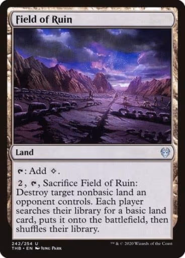 Best Land Card in MTG - Field Of Ruin