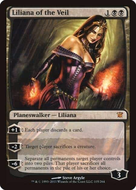 MTG best planeswalker - Liliana of the Veil (CMC:3)