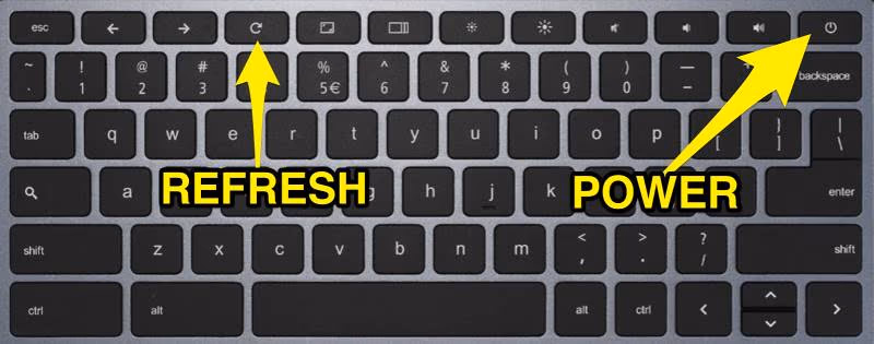 Hard reset your Chromebook 