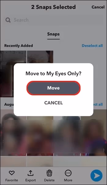 Move to My Eyes Only