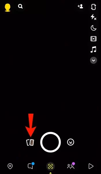 Memories album on Snapchat
