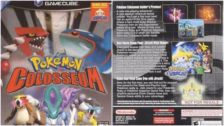 rarest GameCube games - Pokemon Colosseum Pre-Order/Bonus Disc