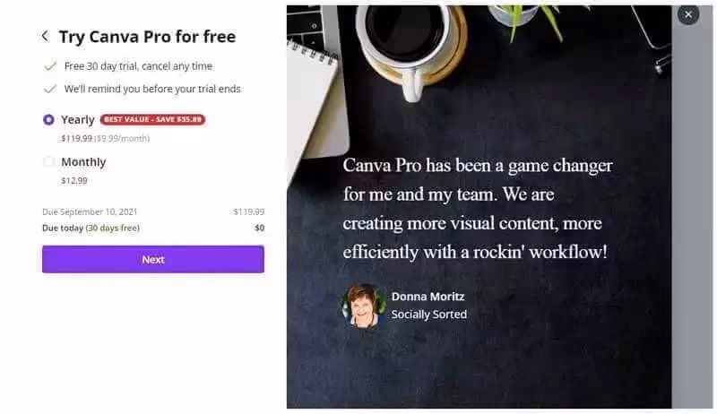 become a Canva Pro subscriber
