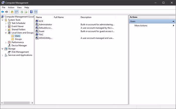 Local Users And Groups