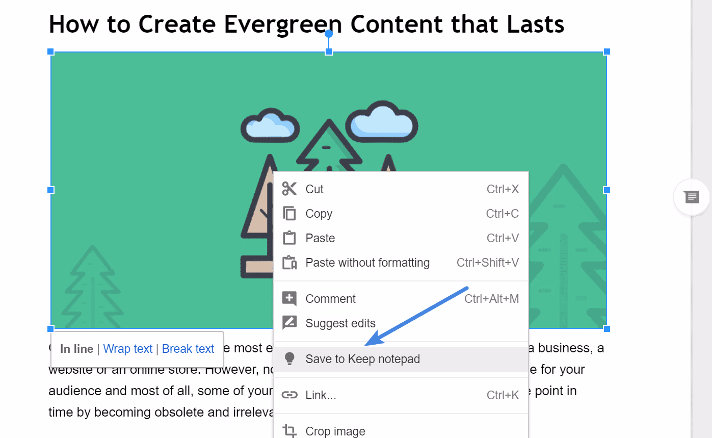 save to keep notepad
