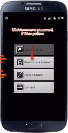 Method of unlocking the Android devices with the Bypass Pro