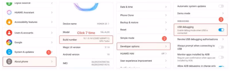 Access the "Developer Mode" Option on Your Huawei Device
