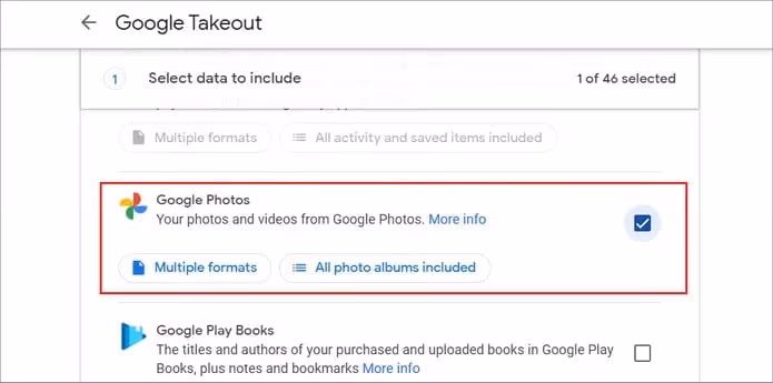 Use Google Takeout to Sync Google Photos to PC