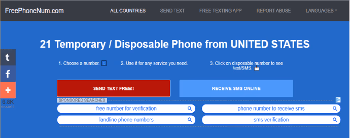 use Telegram without phone number with FreePhoneNum.com