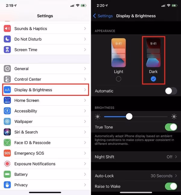 Dark Mode on iOS
